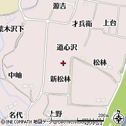 宮城県仙台市泉区野村道心沢周辺の地図