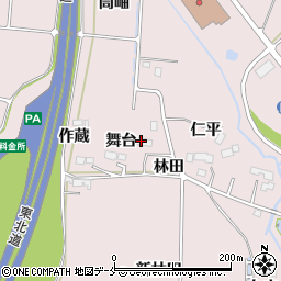 宮城県仙台市泉区野村舞台1周辺の地図