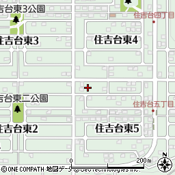 宮城県仙台市泉区住吉台東周辺の地図
