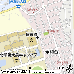 宮城県仙台市泉区永和台周辺の地図
