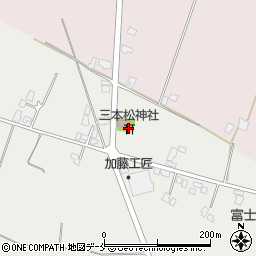 三本松神社周辺の地図