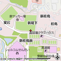 宮城県仙台市泉区野村堤下周辺の地図