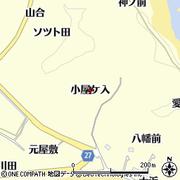 宮城県東松島市宮戸小屋ケ入周辺の地図