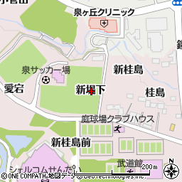 宮城県仙台市泉区野村新堤下周辺の地図