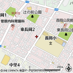 山形県天童市東長岡周辺の地図