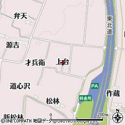 宮城県仙台市泉区野村上台周辺の地図