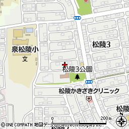 宮城県仙台市泉区松陵3丁目29周辺の地図