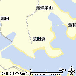 宮城県東松島市宮戸荒田浜周辺の地図