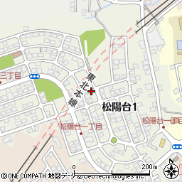 宮城県塩竈市松陽台周辺の地図