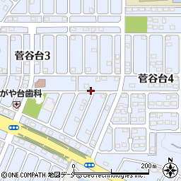 豊田邸:菅谷台3丁目駐車場周辺の地図