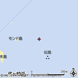 モンド島周辺の地図