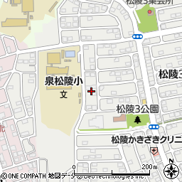 宮城県仙台市泉区松陵3丁目34周辺の地図