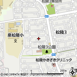 宮城県仙台市泉区松陵3丁目30周辺の地図