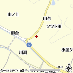 宮城県東松島市宮戸山合周辺の地図