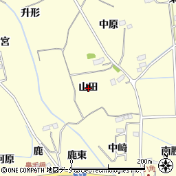 宮城県仙台市泉区小角（山田）周辺の地図