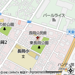 長岡公民館周辺の地図