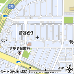 宮城県利府町（宮城郡）菅谷台周辺の地図
