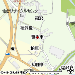 宮城県仙台市泉区根白石笹坂東周辺の地図