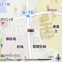 宮城県仙台市泉区野村鐙坂周辺の地図