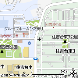 河北新聞　住吉台菅澤新聞店周辺の地図