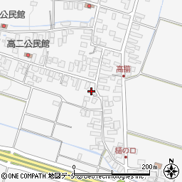 山形県天童市高擶2083周辺の地図