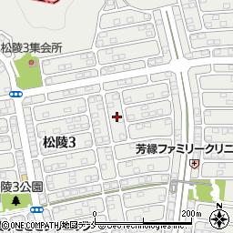 宮城県仙台市泉区松陵3丁目8周辺の地図