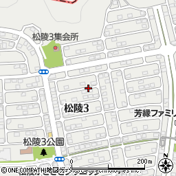 宮城県仙台市泉区松陵3丁目周辺の地図