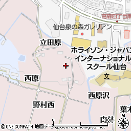 宮城県仙台市泉区野村西原周辺の地図