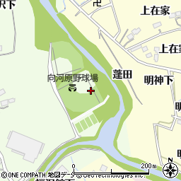 宮城県仙台市泉区根白石判在家向河原下周辺の地図