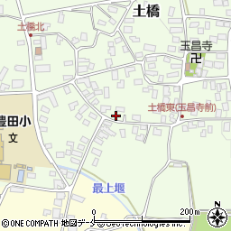 山形県東村山郡中山町土橋32周辺の地図