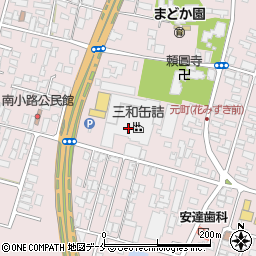 三和缶詰株式会社　本社工場周辺の地図