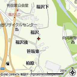 宮城県仙台市泉区根白石福沢周辺の地図