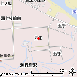 宮城県仙台市泉区実沢向田周辺の地図