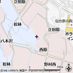 宮城県仙台市泉区上谷刈松林東周辺の地図