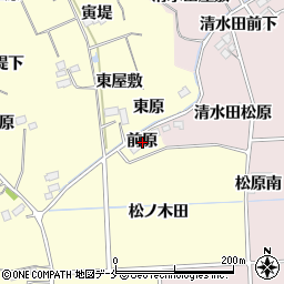 宮城県仙台市泉区小角前原周辺の地図