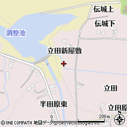 宮城県仙台市泉区実沢立田新屋敷周辺の地図