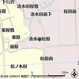 宮城県仙台市泉区実沢清水田松原周辺の地図