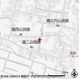 山形県天童市高擶104周辺の地図