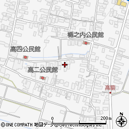 山形県天童市高擶107-1周辺の地図