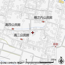 山形県天童市高擶107周辺の地図