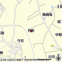 宮城県仙台市泉区小角升形周辺の地図