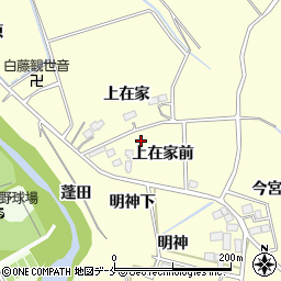 宮城県仙台市泉区小角上在家前周辺の地図