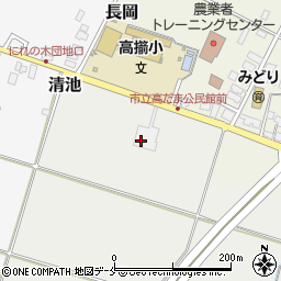 天童市役所　高擶公民館周辺の地図