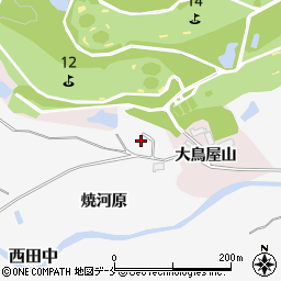 宮城県仙台市泉区西田中焼河原北周辺の地図