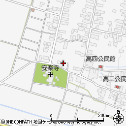 山形県天童市高擶57周辺の地図