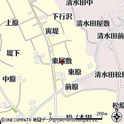 宮城県仙台市泉区小角東屋敷周辺の地図