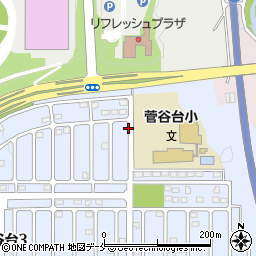 菅谷台4丁目 第1駐車場周辺の地図