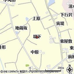 宮城県仙台市泉区小角（堤下）周辺の地図