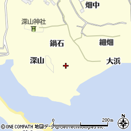 宮城県東松島市宮戸鍋石周辺の地図