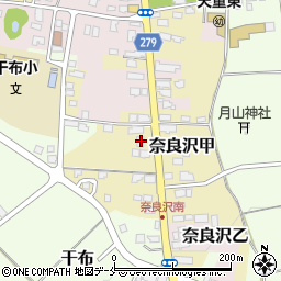 山形県天童市奈良沢甲20周辺の地図